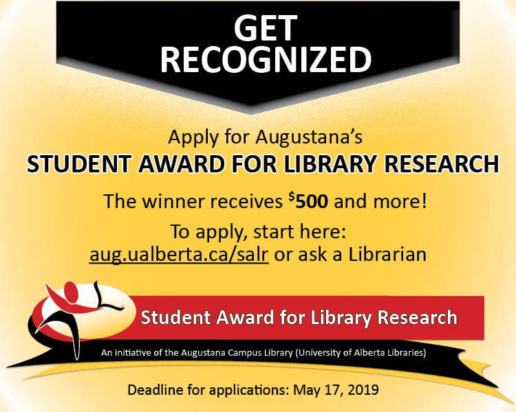 student award for library research winner 2018