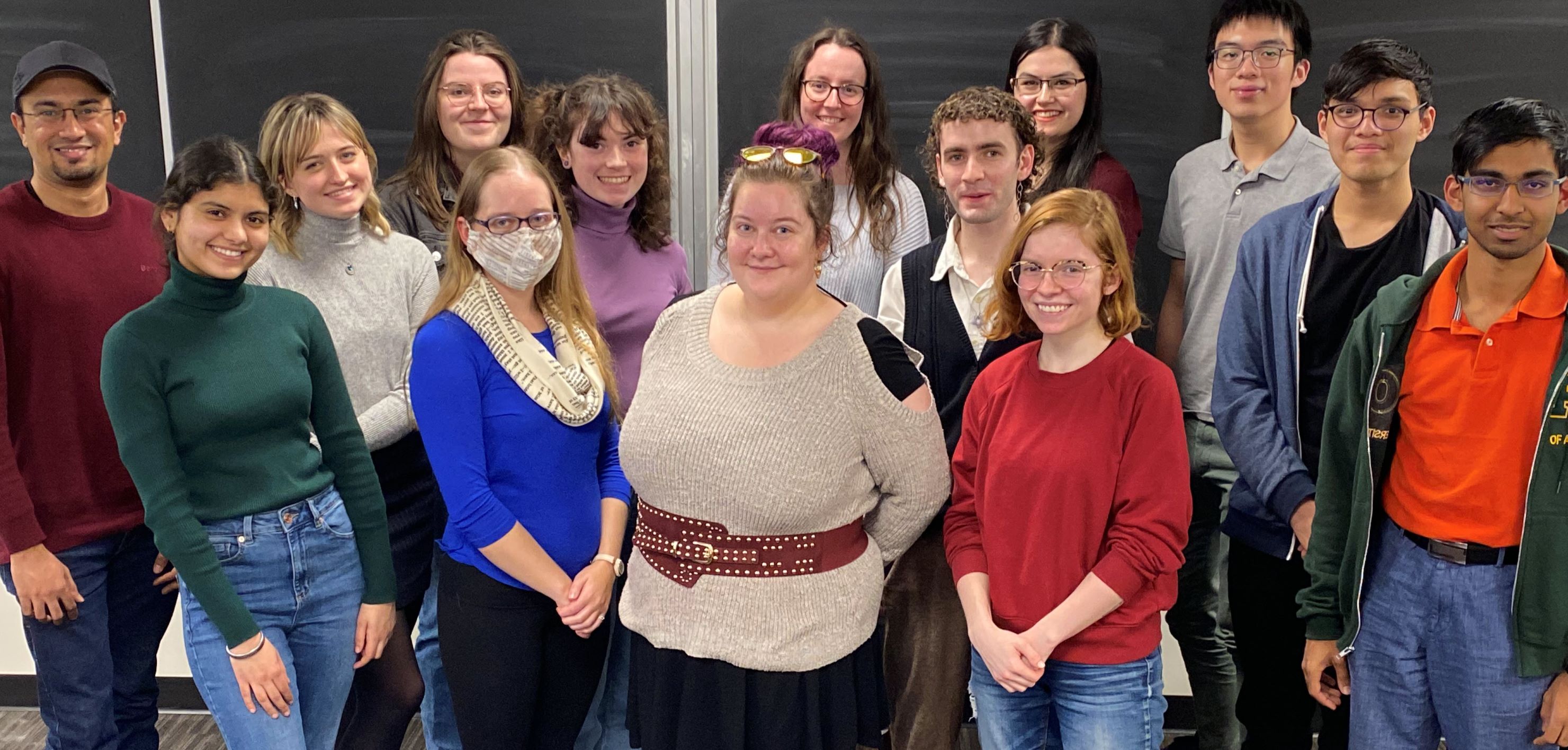 group photo of the 2023 student library advisory committee